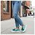 Louis Vuitton Sneakers Slip-On Monogram Turchese Marrone Monogramma - vista 5