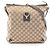 Borsa a Spalla Gucci Abbey GG Canvas Marrone Beige