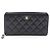 Chanel Classic Long Zip Wallet Schwarz