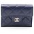 Cartera Plegable Chanel Classic Small Flap Azul marino