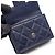 Cartera Plegable Chanel Classic Small Flap Azul marino - vista 8