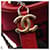 Borsa Chanel Gabrielle de Large Hobo Rosso Porpora Blu navy  - vista 9