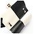 Chanel Double Flap Bicolor Schultertasche Schwarz Weiß - Ansicht 6