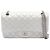 Borsa a tracolla Chanel 2.55 Matelassé Mademoiselle Chain Argento