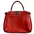 Fendi Peekaboo Mini Lederhandtasche Orange
