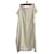 Stola in cashmere Chanel con logo Coco e perle Bianco Crudo