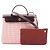 Hermès Borsa 2-Way Hermes Herbag Zip PM Bianco Rosso Bordò