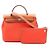 Hermès Borsa 2-Way Hermes Herbag Zip PM Marrone Rosso Arancione