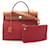 Hermès Borsa 2-Way Hermes Herbag Zip PM Ruby Natural Marrone Bordò