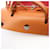 Hermès Borsa 2-Way Hermes Herbag Zip PM Ruby Natural Marrone Bordò - vista 6