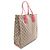 Borsa Tote Gucci GG Supreme Rosa Beige - vista 2
