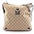Borsa a Spalla Gucci Abbey GG Canvas Marrone Beige