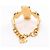 Chanel Coco Mark Gripoix Charm Bracelet Black White Golden - view 2