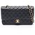 Borsa a tracolla Chanel Matelassé Double Flap Nero