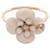 Anello a fascia Chanel Coco Mark Flower Bianco D'oro