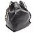Borsa a tracolla con coulisse Chanel Coco Mark Nero - vista 2