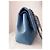 Timeless Chanel Classic Flap Borsa Pelle di Agnello Blu - vista 3