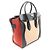 Céline Celine Luggage Micro Shopper Tragetasche Schwarz Rot Roh - Ansicht 2