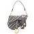 Borsa Saddle Christian Dior Beige Blu navy