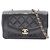 Borsa a Spalla Chanel Matelassé Diana Flap Nero