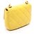 Borsa a Spalla Chanel Matelassé Small Flap Giallo - vista 2