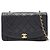 Bolso de Hombro Chanel Matelassé Diana Flap Negro