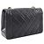 Bolso de Hombro Chanel Matelassé Diana Flap Negro - vista 2