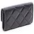 Tarjetero de piel negra matelassé Chanel Negro - vista 2