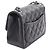 Borsa a Spalla Chanel Mini Matelassé Nero - vista 2