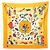 Hermès Hermes Carre 90 Ombrelles et Parapluies Scarf Multicor Laranja