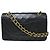 Chanel Timeless - Classic Double Flap Leather medium Nero - vista 2