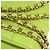 Chanel Chocolate Bar Mademoiselle Lock Chain Quilted velvet Grün - Ansicht 3