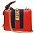 Gucci Sylvie Chain Leather Mini Roja - vista 2