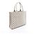 Borsa Tote Prada TRIANGOLO JACQUARD Marrone Bianco - vista 2