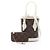 Borsa a mano 2-Way Louis Vuitton Nano Bucket Marrone Bianco