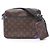 Borsa a tracolla Louis Vuitton Trio Messenger Monogram Macassar Marrone Nero Porpora