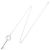 Collana con pendente Clover Key in diamante Tiffany & Co. Argento - vista 2