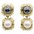 Orecchini a lobo in perle e ematite Tiffany & Co. Marrone Bianco D'oro
