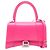 Borsa a mano 2-Way Hourglass Small Balenciaga Rosa