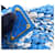 Borsa Tote Prada Crochet Small Raffia Bianco Blu  - vista 13