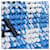 Borsa Tote Prada Crochet Small Raffia Bianco Blu  - vista 8