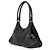Borsa a tracolla in pelle nera Prada Nero - vista 2