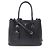 Prada Saffiano Leder 2-Way Tote Bag Schwarz