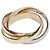 Cartier Trinity Oro Tricolore 18K Medium D'oro