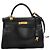 Hermès Hermes Kelly Black Box Calf con Gold Hardware 32 Nero