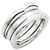 Bulgari Bvlgari B-zero1 3-Band Ring aus 18K Weißgold Silber