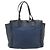 Chloé Borsa Tote Chloe Alice in pelle Medium Blu navy