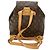 Zaino Louis Vuitton Monogram Montsouris MM Marrone Monogramma - vista 2