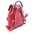Bamboo Mochila Gucci em couro com detalhes em bambu Vermelho - vista 2