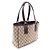 Borsa Tote in tela e pelle beige e marrone Gucci - vista 2